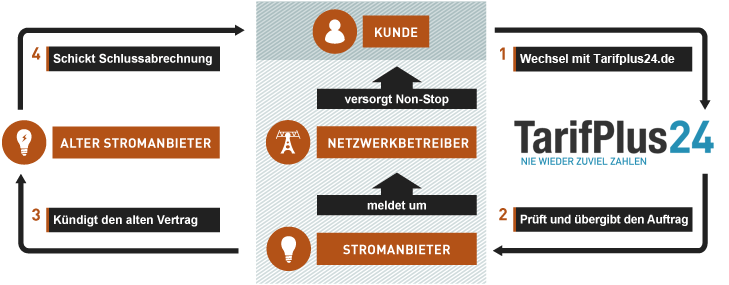 Infografik zum Stromanbieter Vergleich